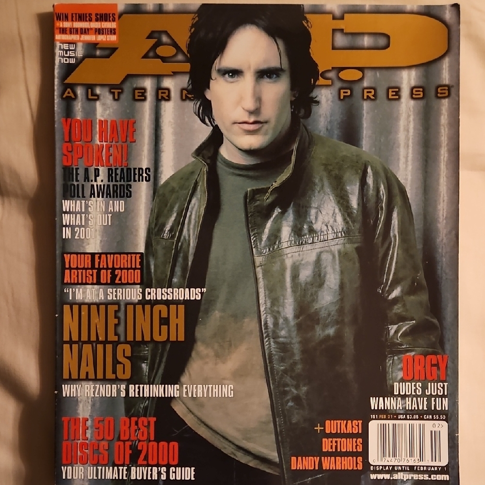 Alternative Press Trent Reznor Feb 2001
